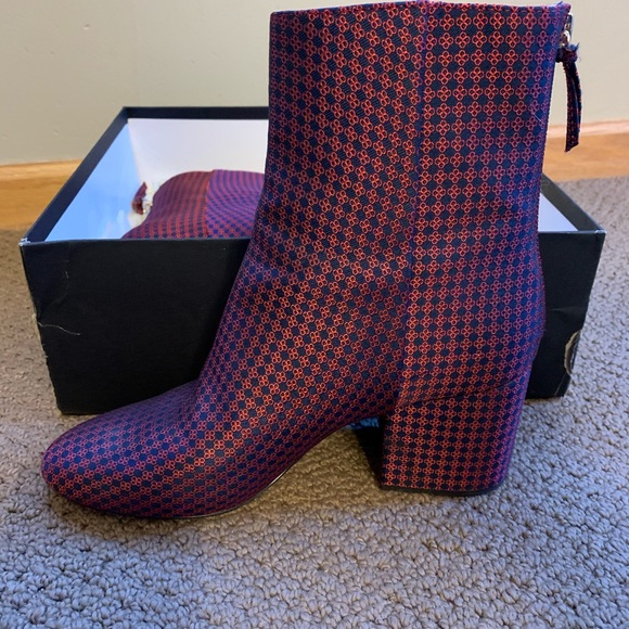 J.crew Silk tie print Sadie Boots - Picture 4 of 4